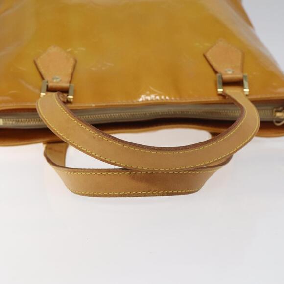 LOUIS VUITTON Monogram Vernis Houston Hand Bag Beige M91004 - Picture 7 of 12